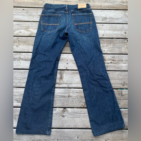 Vintage Y2K Abercrombie & Fitch Low Rise Slim Boot Button Fly Men's Jeans 32x32 - Picture 6 of 10